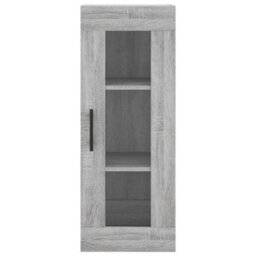 Berkfield Highboard Grey Sonoma 34.5X34X180 Cm Engineered Wood - thumbnail 6