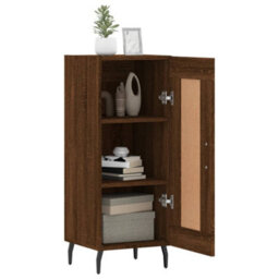 Berkfield Sideboard Brown Oak 34.5X34X90 Cm Engineered Wood - thumbnail 4