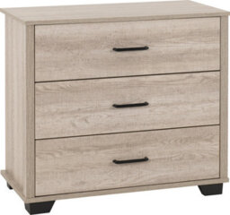 Seconique Oliver 3 Drawer Chest Light Oak Effect - thumbnail 2