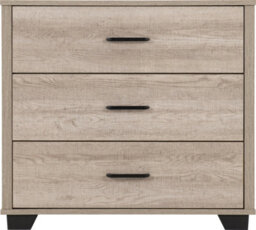 Seconique Oliver 3 Drawer Chest Light Oak Effect - thumbnail 4