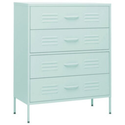 Vidaxl Chest Of Drawers Mint 80X35X101.5 Cm Steel Chests Of Drawers - thumbnail 2