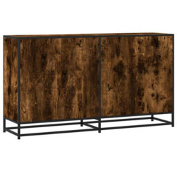 Vidaxl Sideboard Smoked Oak 134X35X76 Cm Engineered Wood - thumbnail 6