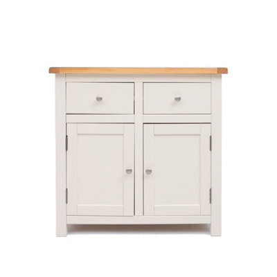 Cabinet Bits Maggiori Off White 2 Drawer 2 Door Sideboard Chrome Knob - image 1