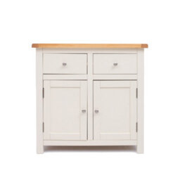 Cabinet Bits Maggiori Off White 2 Drawer 2 Door Sideboard Chrome Knob - thumbnail 1