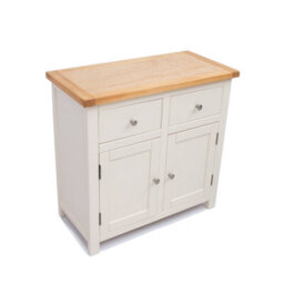 Cabinet Bits Maggiori Off White 2 Drawer 2 Door Sideboard Chrome Knob - thumbnail 3