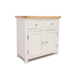 Cabinet Bits Maggiori Off White 2 Drawer 2 Door Sideboard Chrome Knob - thumbnail 2