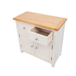 Cabinet Bits Maggiori Off White 2 Drawer 2 Door Sideboard Chrome Knob - thumbnail 5