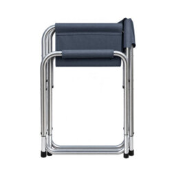Garden Pride Folding Director Chair  With Grey Canvas Fabric With Silver Frame - thumbnail 4