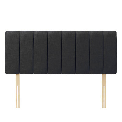 "Adore Designs Portland Turin 4Ft6 Double 20"" Headboard - Black"