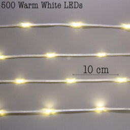 Shatchi 50M Warm White 500 Led String Lights 8 Modes Auto Timer Fairy Lights - Flexible Indoor-Outdoor - thumbnail 7