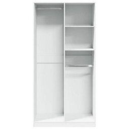Vidaxl Wardrobe White 100X50X200 Cm Engineered Wood - thumbnail 4