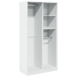 Vidaxl Wardrobe White 100X50X200 Cm Engineered Wood - thumbnail 2