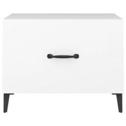 Walplus Coffee Table With Metal Legs White 50X50X40 Cm - thumbnail 6