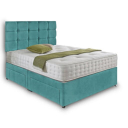 Dining Tables Rio Matching Headboard Divan Set, 2 Drawer On Same Side With Sprung 1500 Comfort Mattress - King - thumbnail 4