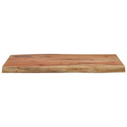 Berkfield Table Top 70X40X2.5 Cm Rectangular Solid Wood Acacia Live Edge - thumbnail 5