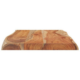 Berkfield Table Top 70X40X2.5 Cm Rectangular Solid Wood Acacia Live Edge - thumbnail 6