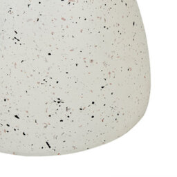 Beliani Accent Terrazzo White Side Table 50Cm Round - Weather-Resistant Magnesium Oxide, No Assembly - thumbnail 5