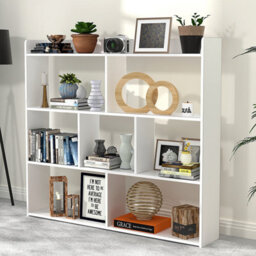 7 Cubes Storage Unit Bookcase Wooden Storage Cabinets Book Shelf Shelves Decor - thumbnail 5