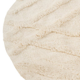 Beliani Kids Rug Turtuk  Light Beige 160 Cm Cotton - thumbnail 4