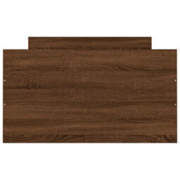 Berkfield Bed Frame With Headboard And Footboard Brown Oak 100X200 Cm - thumbnail 6