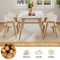 Costway Modern Dining Chair Set Of 2 Kitchen Chair With Padded Seat - thumbnail 7