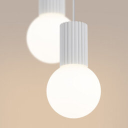 Sollux Lighting Halo Aluminum/glass White 2 Lights Modern Pendant Lamps - thumbnail 4