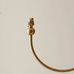 Loops Elegant 2 Pack Of Hanging Pendant Lights In Brushed Brass And Marlin Blue Fabric - thumbnail 7