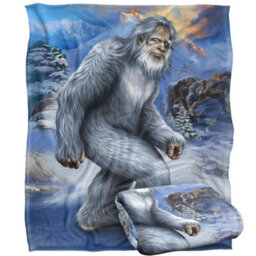 Jq Licensing En Yeti Abominable Silky Snowman Supersoft Blanket Multicoloured (152Cm X 127Cm) - thumbnail 2