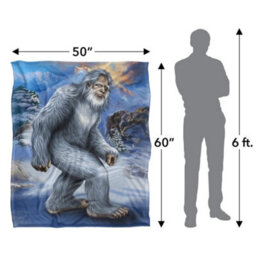 Jq Licensing En Yeti Abominable Silky Snowman Supersoft Blanket Multicoloured (152Cm X 127Cm) - thumbnail 6