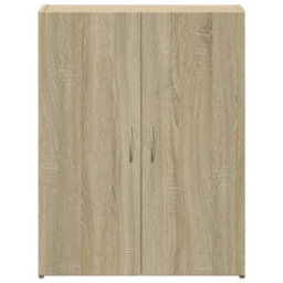 Berkfield File Cabinet Sonoma Oak 60X32X77.5 Cm Engineered Wood - thumbnail 4