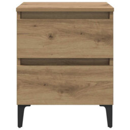 Berkfield Bed Cabinets 2 Pcs Artisan Oak 40X35X50 Cm Engineered Wood - thumbnail 6