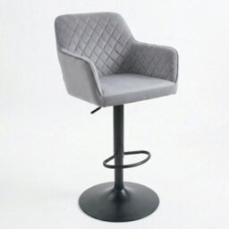 Alivio Adjustable Swivel Modern Velvet Bar Stools Backrest Counter Height Chairs (Set Of 2, Grey) - thumbnail 9