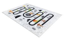 RugsX Junior 51490.802 Washing Carpet Animals, Streets For Children Anti-Slip - Grey  200X290 Cm - thumbnail 3
