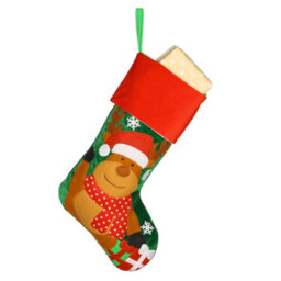 Dibor Velvet Reindeer Xmas Christmas Gift Bag Christmas Stocking For Kids - thumbnail 2