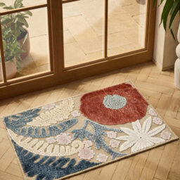 Gardenia Orchid Indoor Outdoor Low Pile Area Rug Floral Design Beige 200 X 290 Cm - thumbnail 8