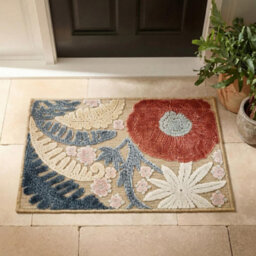 Gardenia Orchid Indoor Outdoor Low Pile Area Rug Floral Design Beige 200 X 290 Cm - thumbnail 7