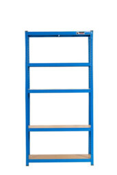 Rhino Racking 180 X 90 X 40Cm - Blue - 5 Tier Boltless Heavy Duty Garage Shelving Unit - 1000Kg Load Weight - thumbnail 3