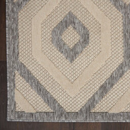 Cream Outdoor Rug, Abstract Optical/ (3D) Stain-Resistant Rug For Patio Decks, Modern Outdoor Area Rug-239Cm X 300Cm - thumbnail 6