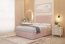 Somnior Beds Somnior Alexas Divan Bed Set With Midnight Pocket Sprung Mattress And Headboard Pink Plush - thumbnail 4