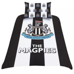 Newcastle United Fc Duvet Set Black/white/blue/gold (Single)