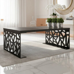 Pales Coffee Table Laminated Board Black Matt With Black Gloss - thumbnail 1
