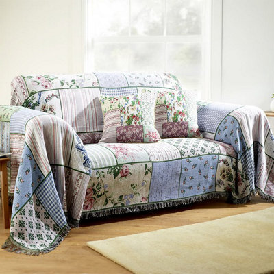 Stylish Traditional Tapestry Sofa Covers For 2-Seater Furniture