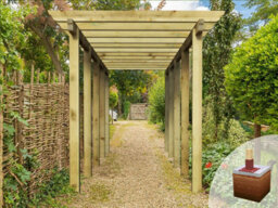 Edecks Heavy Duty Royal Walkway Wooden Garden Pergola With Super Rafters (W 2400mm X D 7200mm) With Concrete In Posts (2.7M) - thumbnail 2