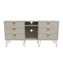 Honshu 6 Drawer Wide Sideboard In Kashmir Matt (Ready Assembled) - thumbnail 1