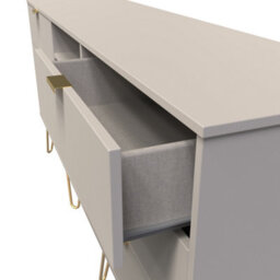 Honshu 6 Drawer Wide Sideboard In Kashmir Matt (Ready Assembled) - thumbnail 5