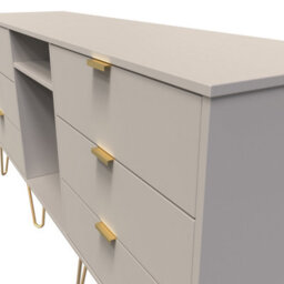 Honshu 6 Drawer Wide Sideboard In Kashmir Matt (Ready Assembled) - thumbnail 4