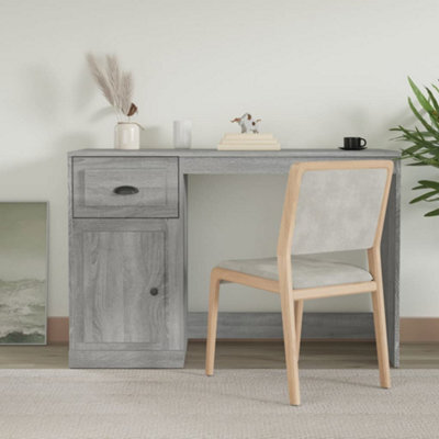 Berkfield Desk With Drawer Grey Sonoma 115X50X75 Cm Engineered Wood - image 1