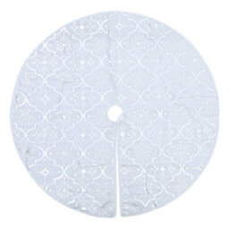 Darphe White Circular Christmas Scene Decoration Tree Skirt With A Diameter Of 120 Cm - thumbnail 3