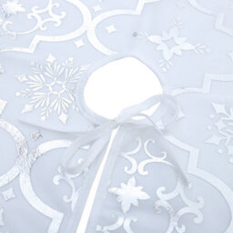 Darphe White Circular Christmas Scene Decoration Tree Skirt With A Diameter Of 120 Cm - thumbnail 5