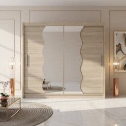 Sliding Door Wardrobe Bega X 180Cm With Mirror Sonoma - thumbnail 3